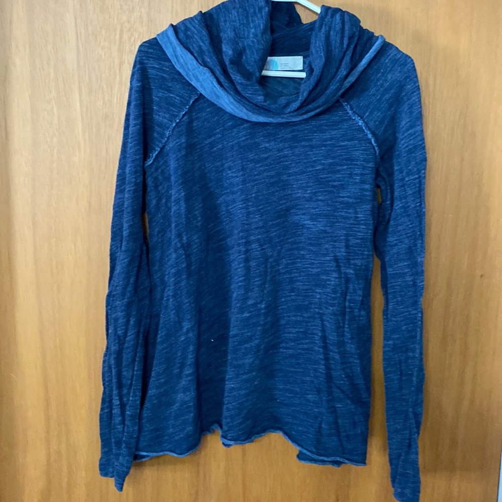 Free people beach cowl/funnel neck top.